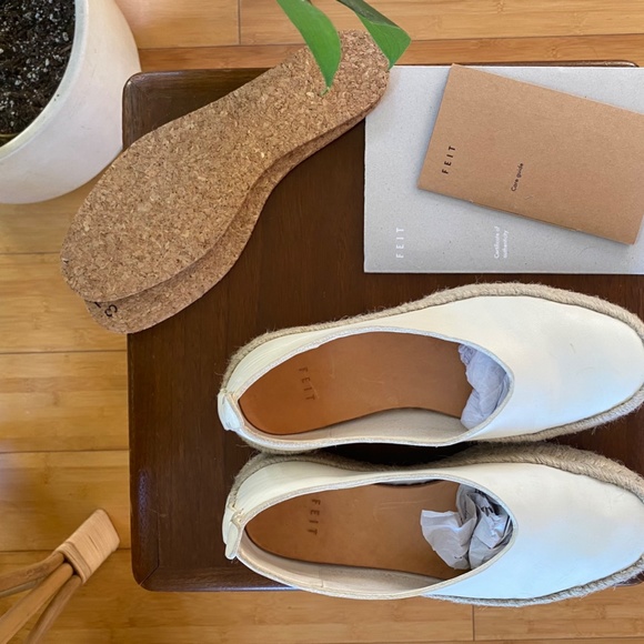 FEIT Handsewn Ballet Flat Espadrille Size 7/37 - Picture 6 of 12